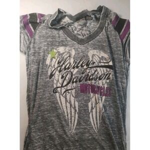 Harley Davidson Ladies Shirt - Glitted pre owned and beautiful!